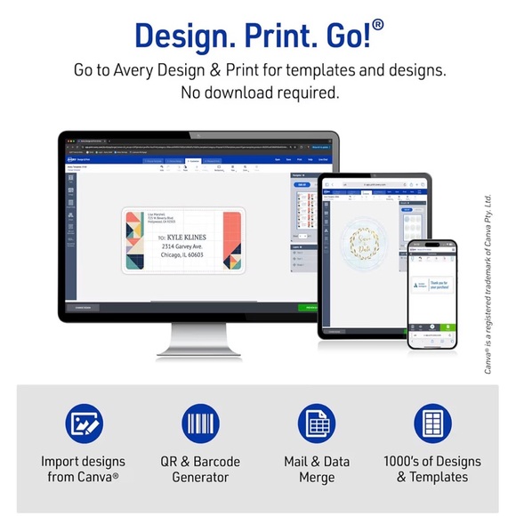 Avery Round Labels - Picture 3 of 5